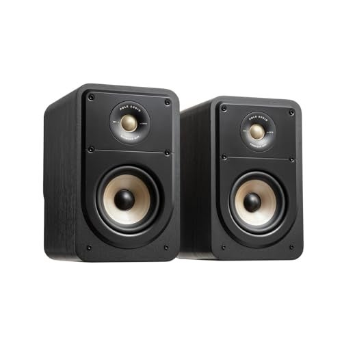 Polk Audio Polk Signature Elite ES15 Surround Sound Speakers - Hi-Res Audio Certified, Dolby Atmos & DTS:X Compatible, 1" Tweeter & 4" Woofer, Power Port Technology for Bass (Pair, Stunning Black) - Image 2