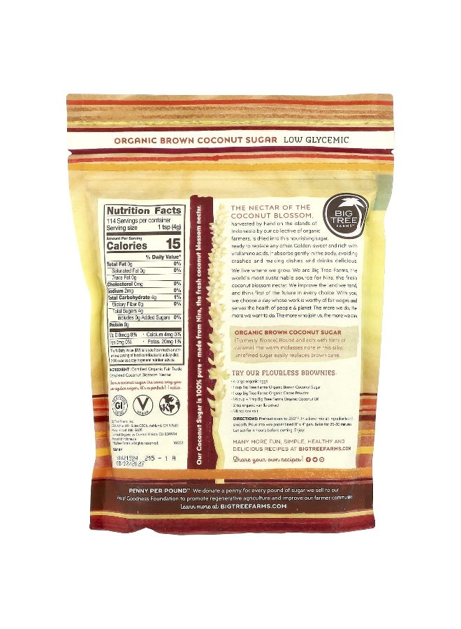 Big Tree Farms, Organic Brown Coconut Sugar, 1 lb (454 g) - Image 2