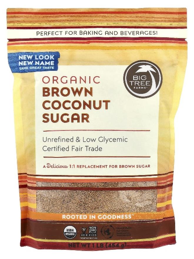 Big Tree Farms, Organic Brown Coconut Sugar, 1 lb (454 g) - Image 1