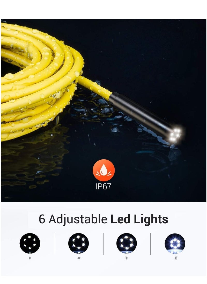 DEPSTECH - DEPSTECH Wi-Fi Endoscope 5.0MP HD Wireless Endoscope 5 Meters Snake Inspection Camera - Image 1