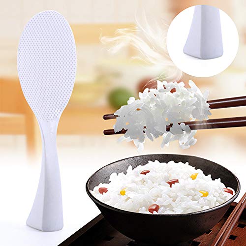 DIMVKA Rice Spoon Paddle Standing, Non Stick Rice Scooper Professional Rice Spatula Potato Cooker Server (1 Pack) - Image 3