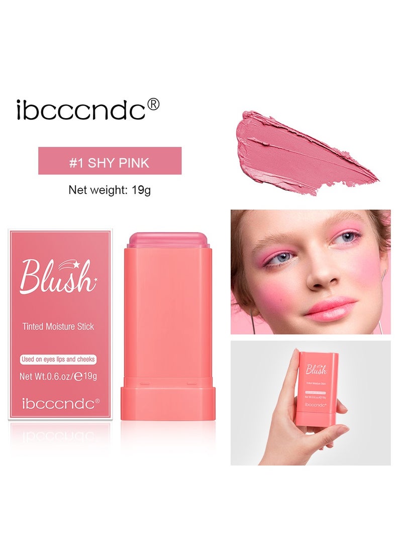 Cream blush, blush for cheeks eyes and lips, natural blush, waterproof and sweat-proof, tinted solid stick, long-lasting nude makeup multi-purpose color stick cream blush #1 shy pink - pzsku/ZD42E03FE3CD94086E4AFZ/45/_/1717438171/a0f97b1e-4982-4b74-a9fa-9839e33850e0