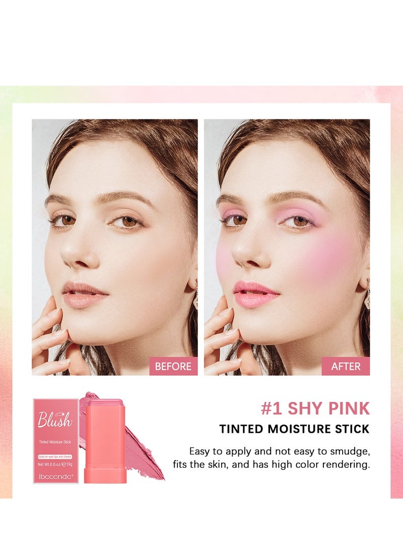 Cream blush, blush for cheeks eyes and lips, natural blush, waterproof and sweat-proof, tinted solid stick, long-lasting nude makeup multi-purpose color stick cream blush #1 shy pink - pzsku/ZD42E03FE3CD94086E4AFZ/45/_/1717438366/cb9b5ea8-04b7-4a17-a1e9-83bb7ec91a5b