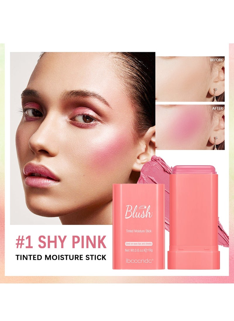 Cream blush, blush for cheeks eyes and lips, natural blush, waterproof and sweat-proof, tinted solid stick, long-lasting nude makeup multi-purpose color stick cream blush #1 shy pink - pzsku/ZD42E03FE3CD94086E4AFZ/45/_/1717438403/2bea86d0-cb6e-49be-964a-ad867683e68c