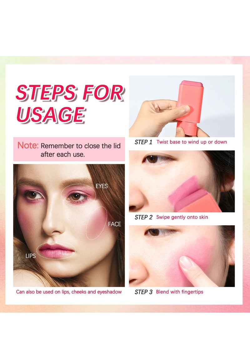 Cream blush, blush for cheeks eyes and lips, natural blush, waterproof and sweat-proof, tinted solid stick, long-lasting nude makeup multi-purpose color stick cream blush #1 shy pink - pzsku/ZD42E03FE3CD94086E4AFZ/45/_/1717438421/3aecf39e-34b0-4cfc-98f4-e8f20f16c75f