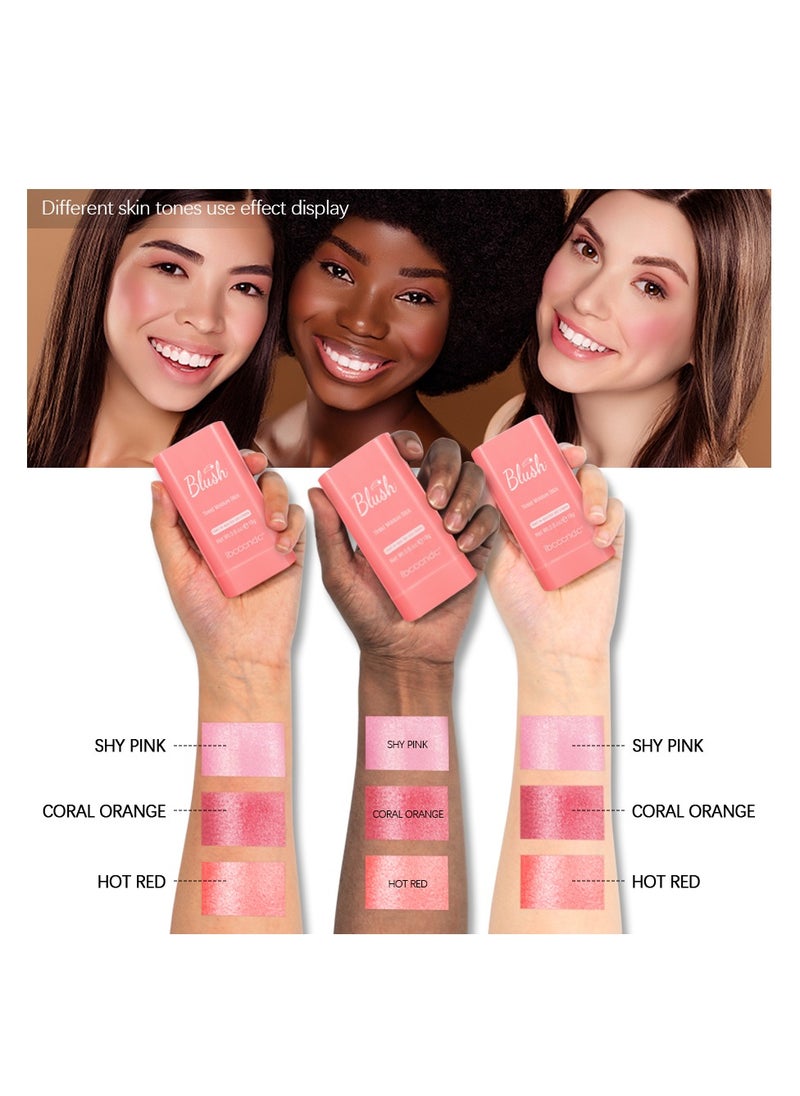 Cream blush, blush for cheeks eyes and lips, natural blush, waterproof and sweat-proof, tinted solid stick, long-lasting nude makeup multi-purpose color stick cream blush #1 shy pink - pzsku/ZD42E03FE3CD94086E4AFZ/45/_/1717438494/ee1cdad0-5288-4747-894f-7b466a509b47