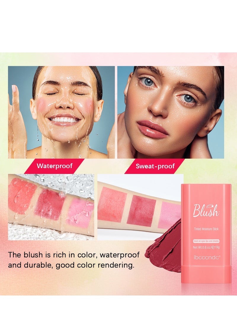 Cream blush, blush for cheeks eyes and lips, natural blush, waterproof and sweat-proof, tinted solid stick, long-lasting nude makeup multi-purpose color stick cream blush #1 shy pink - pzsku/ZD42E03FE3CD94086E4AFZ/45/_/1717438500/84872038-5a64-4612-afd2-fd555ab1aac5