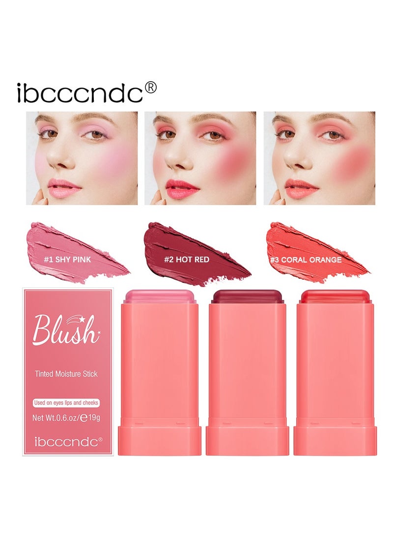 Cream blush, blush for cheeks eyes and lips, natural blush, waterproof and sweat-proof, tinted solid stick, long-lasting nude makeup multi-purpose color stick cream blush #1 shy pink - pzsku/ZD42E03FE3CD94086E4AFZ/45/_/1717438535/2541e0ad-b65a-4523-8100-b1851e43031e