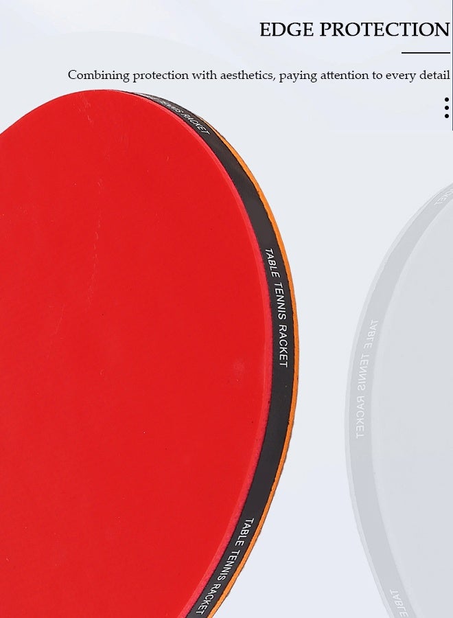 DUNISO Ping Pong Paddles High Performance Sets Including 2 Premium 4-Star Table Tennis 3 Rackets Ping Pong Balls and Compact Storage Case Ping Pong Paddle Set for Indoor & Outdoor Games - Image 3