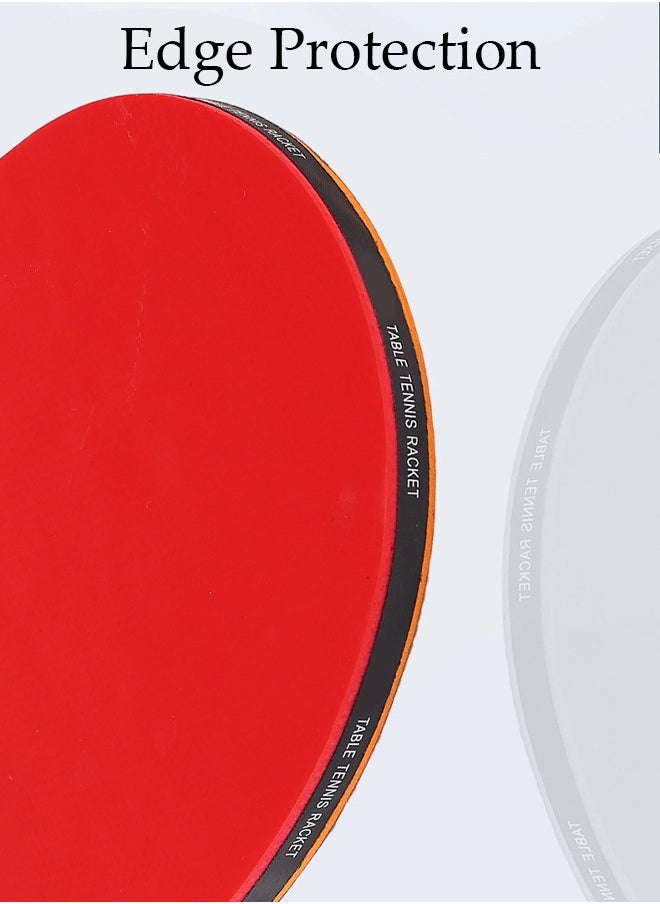 DUNISO Ping Pong Paddles High Performance Sets Including 2 Premium 4-Star Table Tennis 3 Rackets Ping Pong Balls and Compact Storage Case Ping Pong Paddle Set for Indoor & Outdoor Games  - Image 3