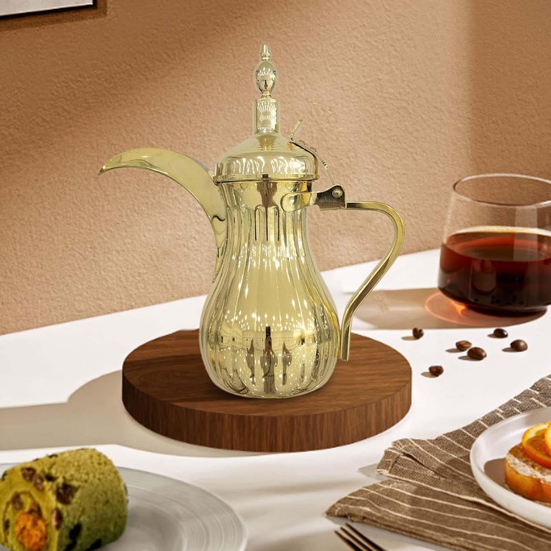 Premium Stainless Steel Coffee Pot for Elegant Gatherings, Gold 500ml - Image 5