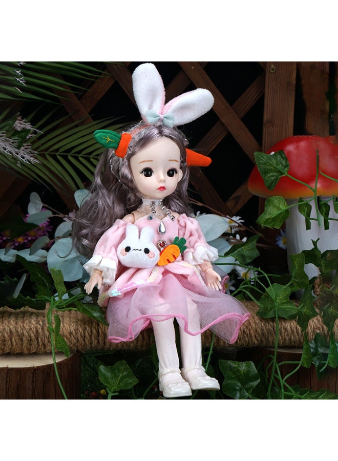 Dress-up Princess Doll Cute Girl Children's Toy Gift Dance Training Institution Enrollment Gift Doll-Color:ABC-3 With Gift Box Self-assembly-Height:without Music - Image 2