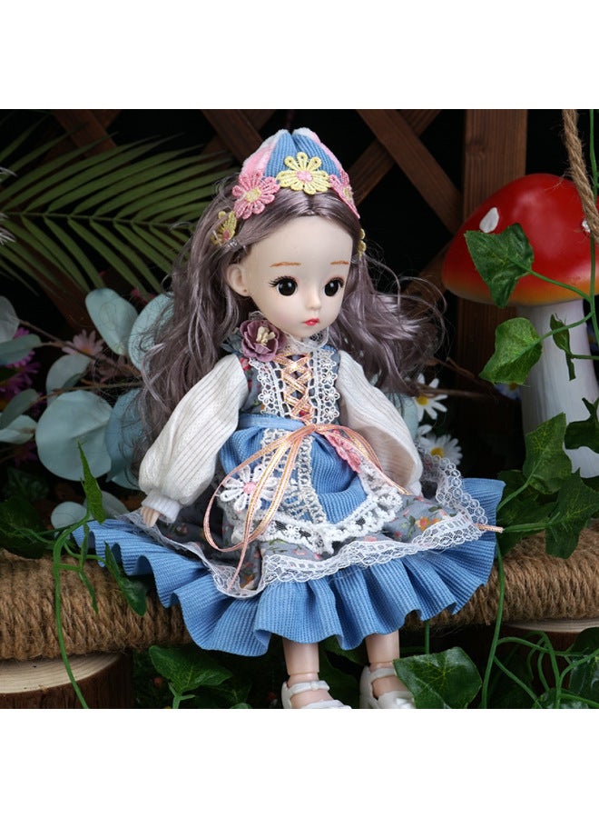 Dress-up Princess Doll Cute Girl Children's Toy Gift Dance Training Institution Enrollment Gift Doll-Color:ABC-3 With Gift Box Self-assembly-Height:without Music - Image 3