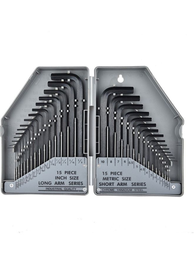 30-Piece Hex Key Set Black - Image 1