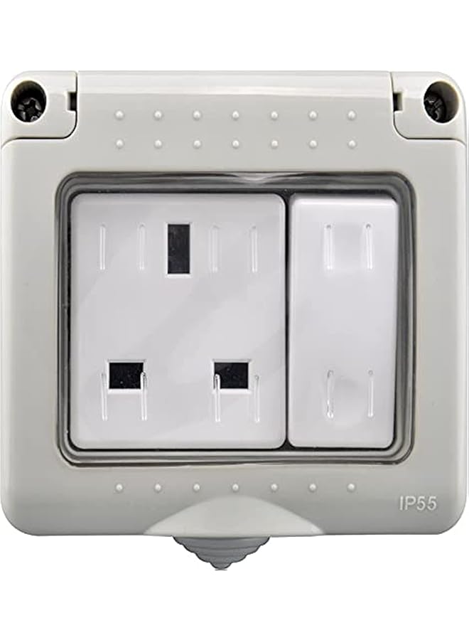 promass outdoor Sockets and Switchs Waterproof,ShowTop Wall Electrical Outlets,IP55 Switch And Socket Covers,13A Outdoor Wall Weatherproof Plug Socket Box And10A Switchs Box