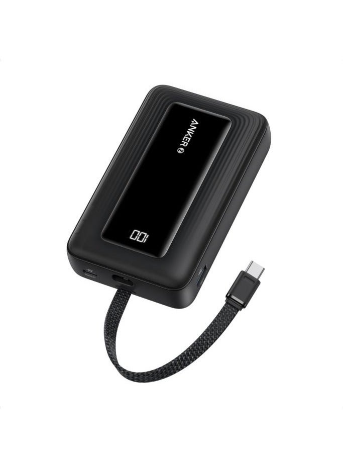 Ankey Anker A1689H11 20000 Mah Power Bank (30W/ Built-In USB-C Cable) - Black - Image 1
