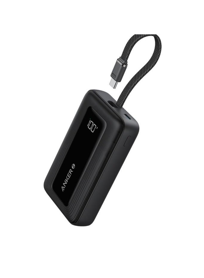 Ankey Anker A1689H11 20000 Mah Power Bank (30W/ Built-In USB-C Cable) - Black - Image 2