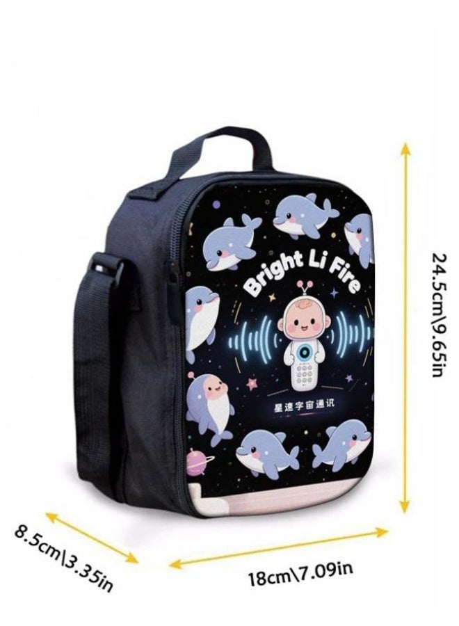 Bright Li Fire Cartoon bag three-piece set, easy to deal with various occasions (available for students, children, friends on outings, mountain climbing, schooling, etc.) | Shoulders + handbags + stationery bags | Back to school season/festival gifts - 8 - Image 3