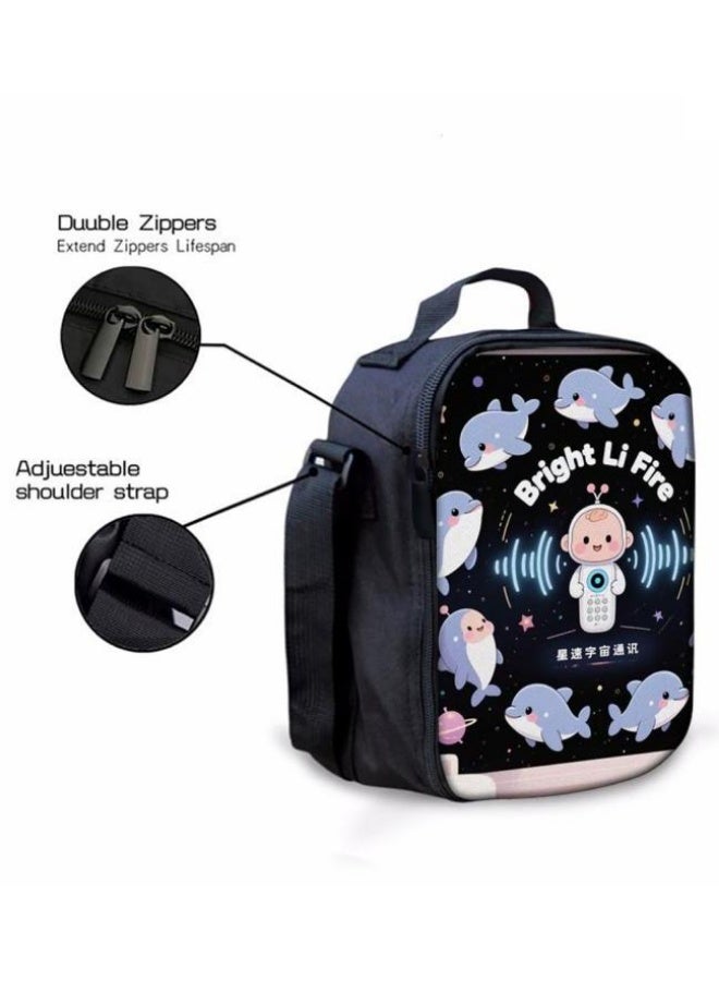 Bright Li Fire Cartoon bag three-piece set, easy to deal with various occasions (available for students, children, friends on outings, mountain climbing, schooling, etc.) | Shoulders + handbags + stationery bags | Back to school season/festival gifts - 8 - Image 2