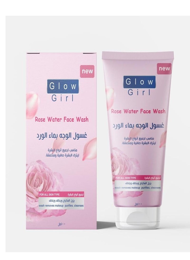 Rose water face wash for clear and fresh skin 100ml