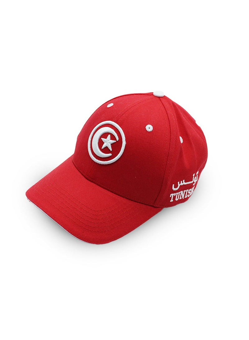 Tunisia Cap 100% Cotton Baseball Cap with Premium Embroidery - Show Your Support for Your Favorite Team - Image 1