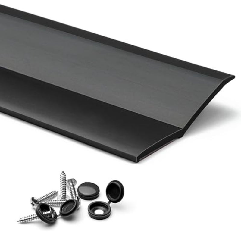 Garage Door Seal Top and Side Seal Strip 34Feet Adhesive Backed Rubber Weather Stripping Replacement Weatherproofing Universal Sealing Professional - Image 1