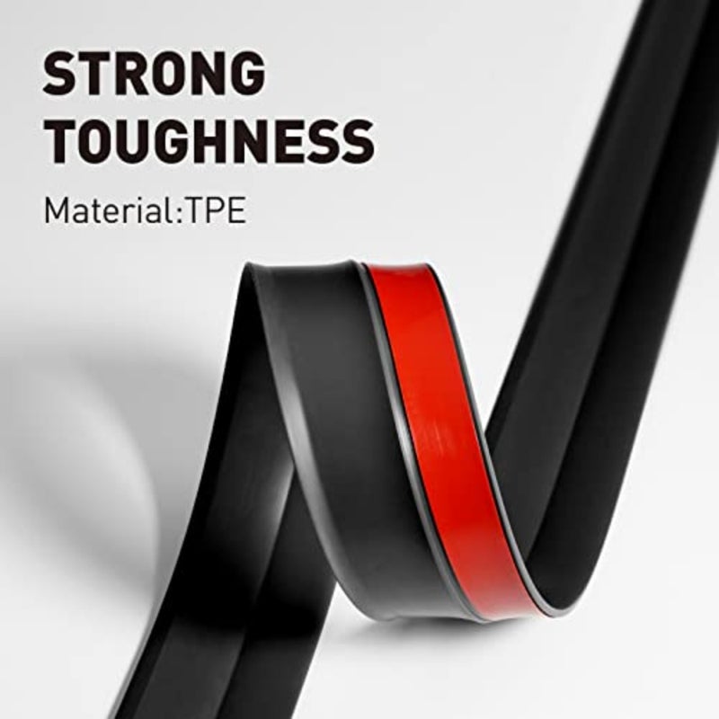 Garage Door Seal Top and Side Seal Strip 34Feet Adhesive Backed Rubber Weather Stripping Replacement Weatherproofing Universal Sealing Professional - Image 3