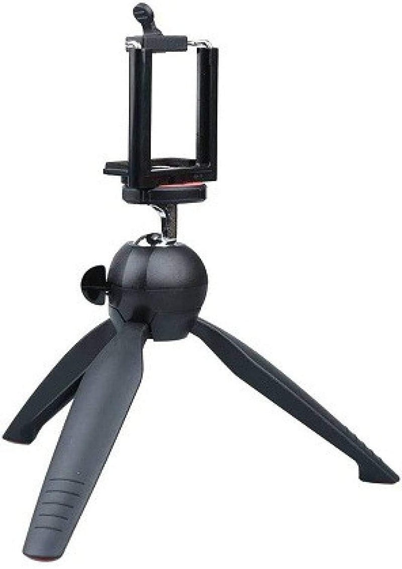 Careflection Y8 Mini Ball Head Tripod with Universal Mobile Clip Holder Compact Lightweight Compatible with All Phones, Action Camera, Insta360, Fill lights & DSLR - Vlog, Youtube, Facebook,Live,Meets - Image 2
