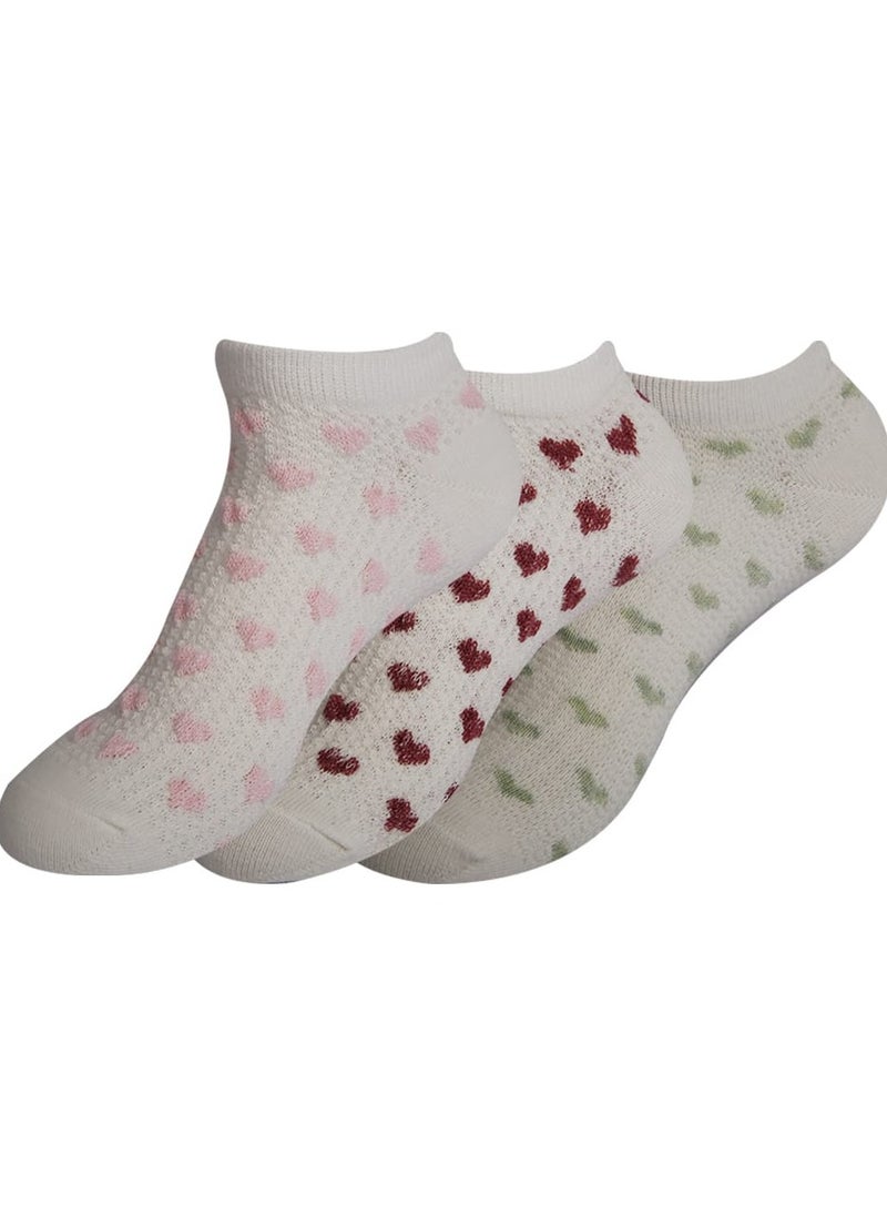 Future Future Socks Socket For Women Pack Of 3 Size 36-40 Multicolor 