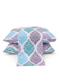Home of linens طقم غطاء لحاف - 3 قطع لسرير مزدوج - 1 غطاء لحاف (250 سم * 250 سم) + 2 غطاء وسادة (50 سم * 70 سم) - 100% قطن ساتان - كشمير  - Image 2