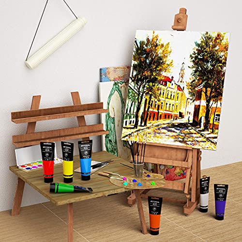 GOTIDEAL Metallic Acrylic Paint Pearl Viridian Green Tubes(120ml, 4.1 oz) Non Toxic Non Fading,Rich Pigments for Painters, Adults & Kids, Ideal for Canvas Wood Clay Fabric Ceramic Craft Supplies - Image 4