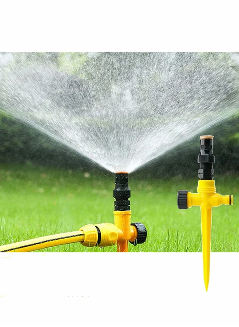 360 Degree Rotating Automatic Garden Sprinkler System for Lawns and Yards, Adjustable Multi-Function Irrigation with 3 Settings for Efficient Watering