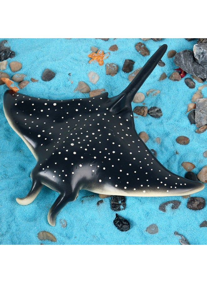 Generic - Simulation Soft Glue Large Devil Fish Marine Manta Ray Model Soft Glue Cotton Children's Cognitive Early Education Great White Shark Toy-Color:JS Cotton-filled Soft Glue Narwhal - Image 1
