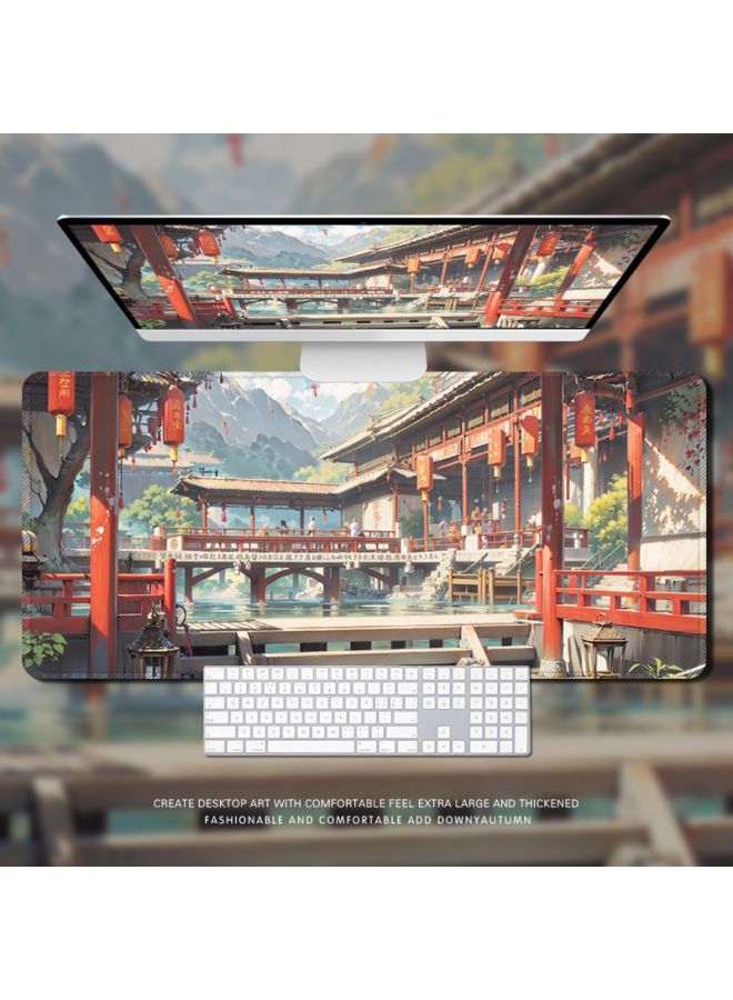 Guofeng Mouse Pad Antique Scenery Dormitory Office Computer Keyboard Pad Non-slip Washable Mouse Pad Wholesale