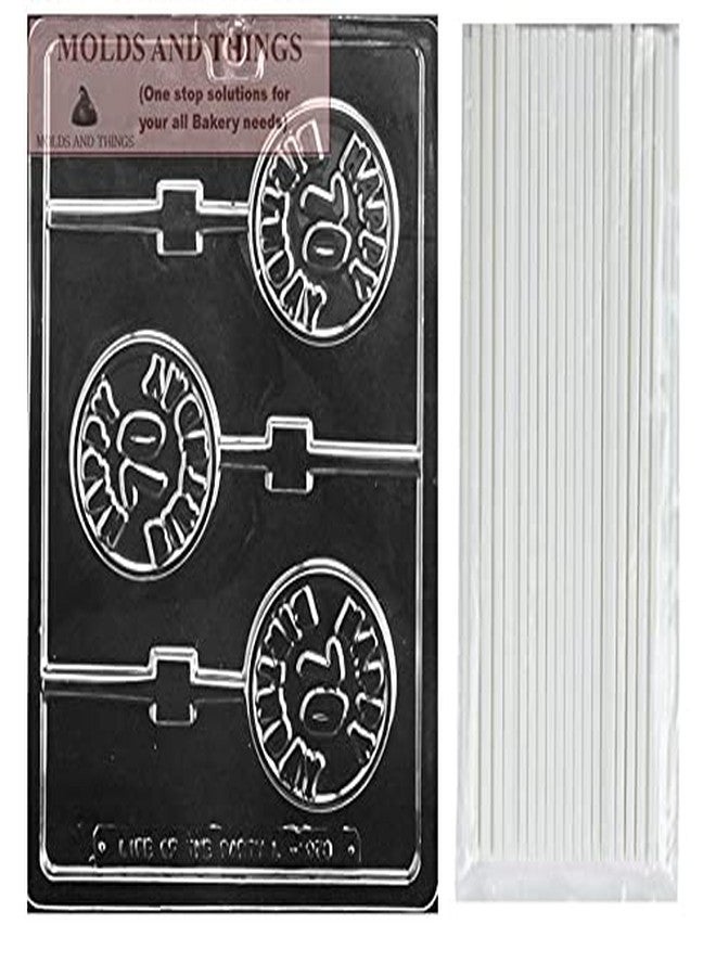 MOLDS AND THINGS Happy 70TH Birthday Lolly Chocolate Candy Mold 70th birthday Chocolate candy mold Making Instructions - Image 3