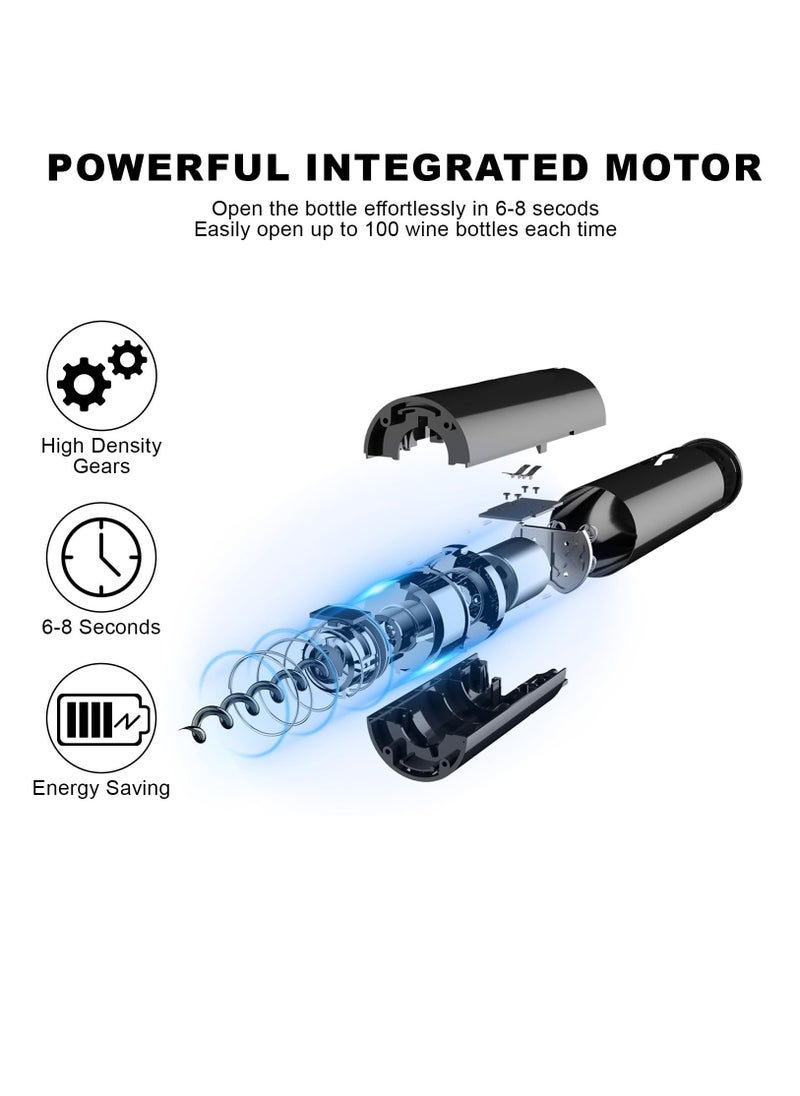 Excefore Electric Wine Opener, Automatic Corkscrews Wine Bottles Openers, Battery Operated Reusable Wine Remover for Wine Lover Gift Home Kitchen Party, Batteries not included  - Image 2