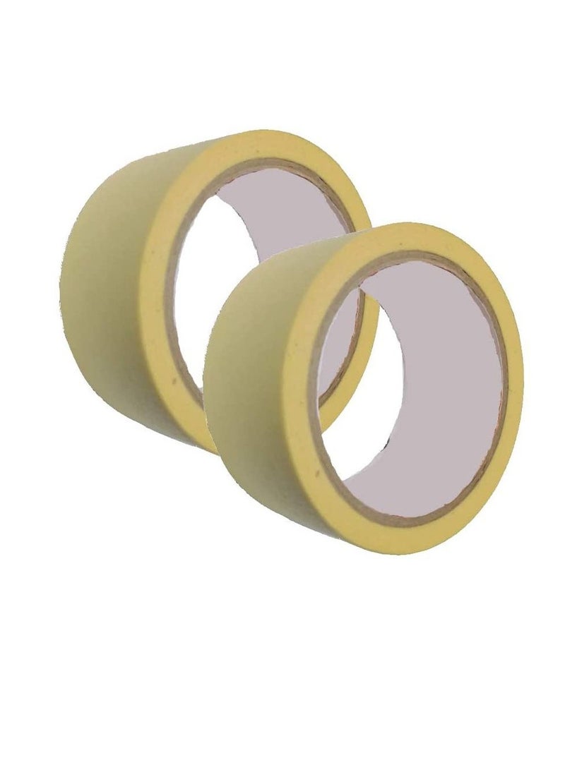 Generic Automotive Self Adhesive Masking Tape for Painting, Labelling, Packing, Craft, Art, Home, Office, School Etc… (1.5 Inch - Pack of 2)  - Image 2