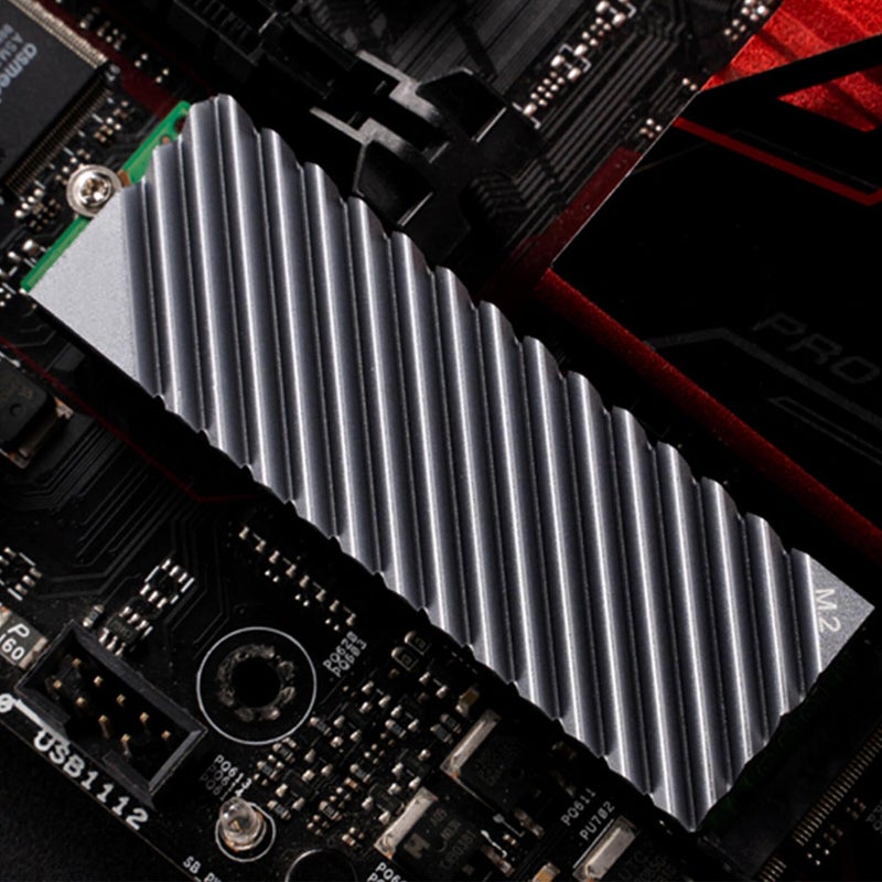 M2 M3 SSD مبرد ألومنيوم رفيع رمادي ملحق تبريد سلبي - Image 5