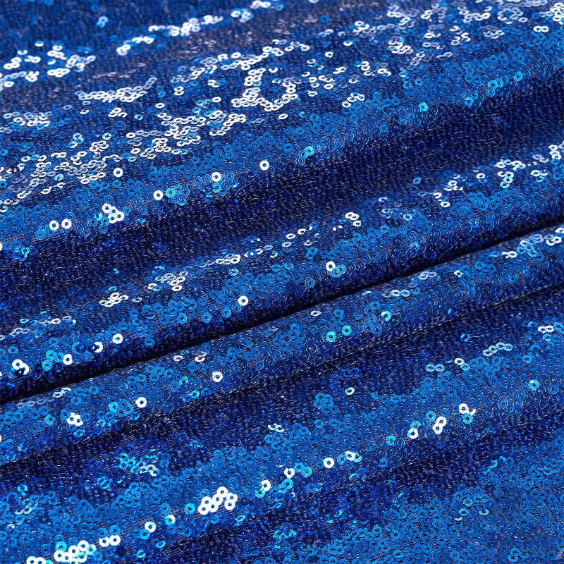 B.Cool B-COOL Sparkle Royal Blue Sequin Tablecloth Rectangle Table Cloth Linen Glitter Cake Table Cloth 50x80 Inch for Wedding Party Banquet Independence Day - Image 4