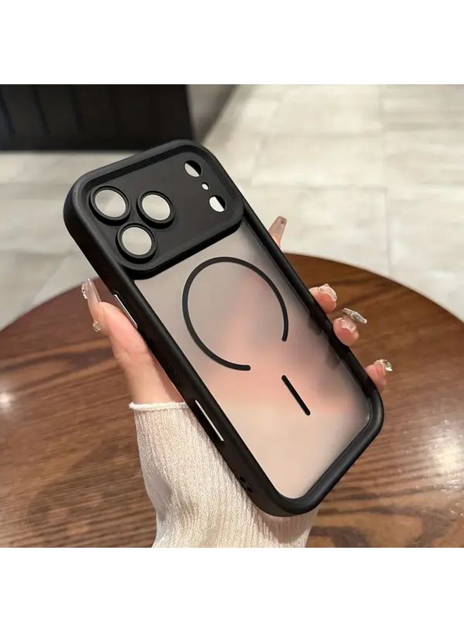 Brown Matte Magnetic Wireless Charging Phone Case Compatible With iPhone 14 Pro - Image 1