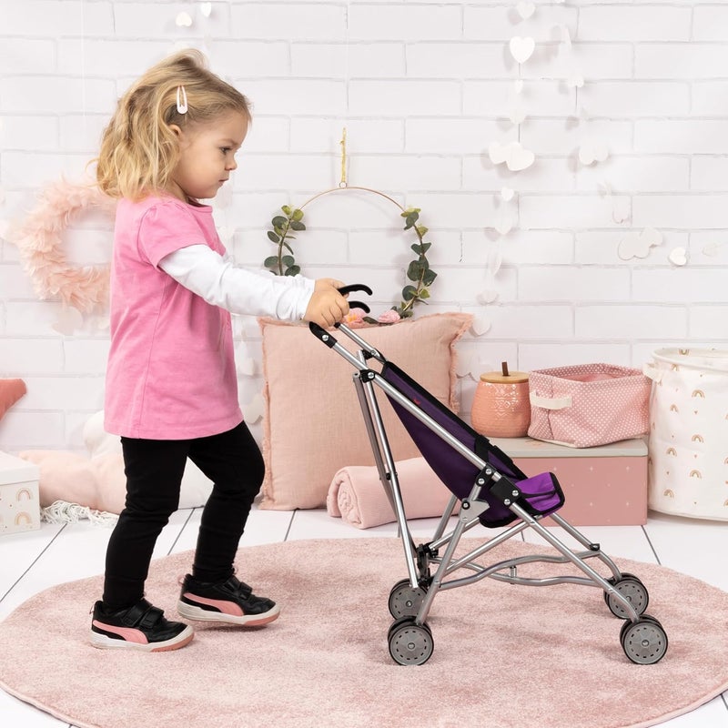 Bayer Design Dolls pushchair, Buggy, Umbrella Stroller, Pram for Toddler, Foldable, Double Wheel - Image 2