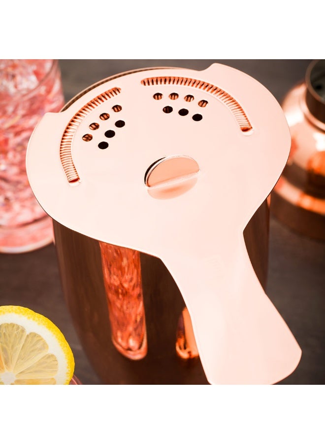 Restaurantware Bar Lux 6 Inch x 3.75 Inch Hawthorne Strainer, 1 Tight Coil Cocktail Strainer - With Handle, Commerical Grade, Copper Plated Stainless Steel Bar Strainer, For Bartenders Or Mixologists - Image 3