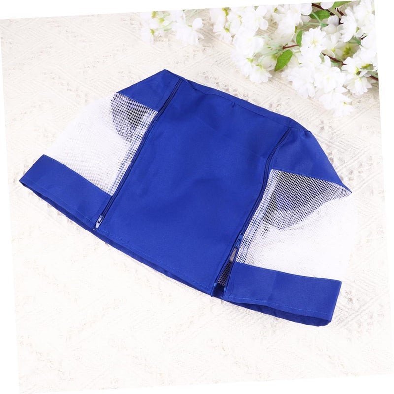 Bird Mesh Cage Cloth Cover Breathable Zippered Accessory For Bird Cages Air Circulation Light Blue Size 2 - Image 3