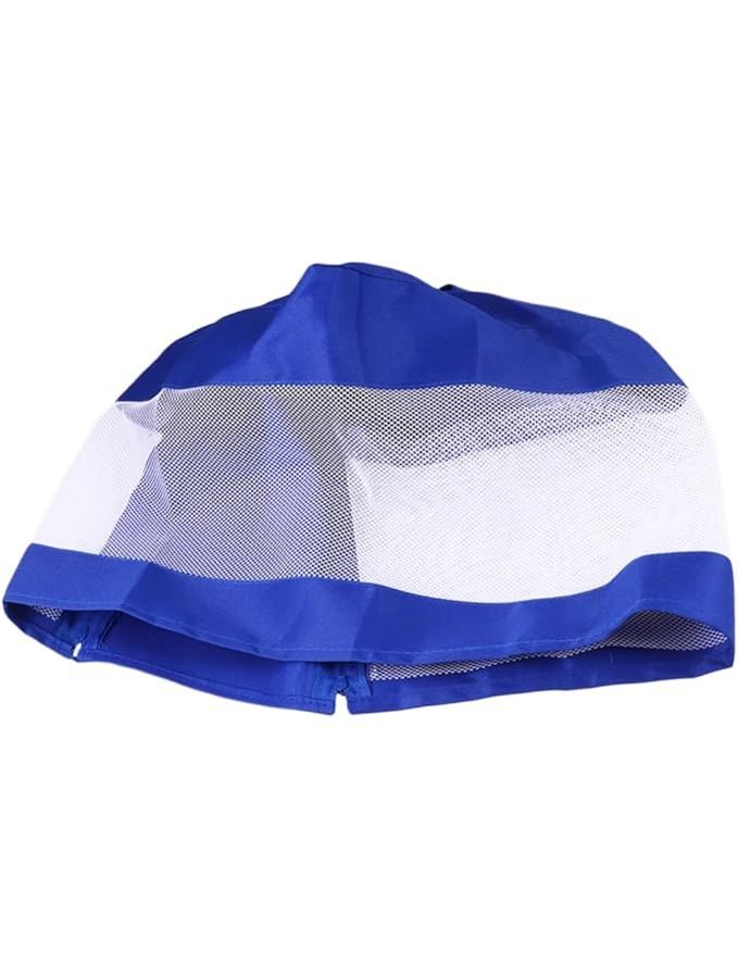 Bird Mesh Cage Cloth Cover Breathable Zippered Accessory For Bird Cages Air Circulation Light Blue Size 2 - Image 1