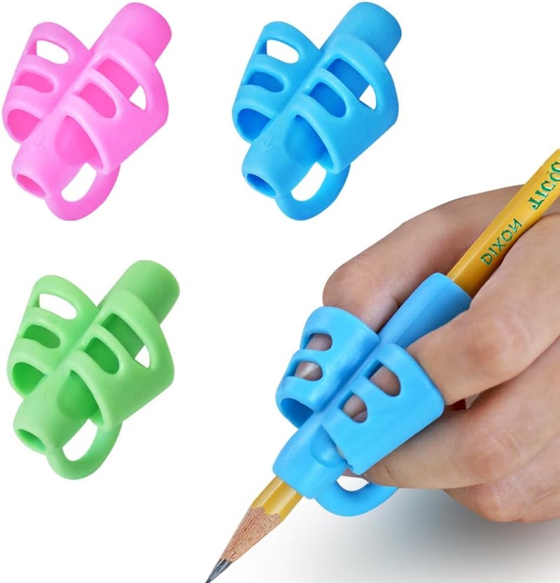 JuneLsy Pencil Grips Pencil Grips for Kids Handwriting Posture Correction Training Writing AIDS for Kids toddler Preschoolers Students Children Special Needs (3pack01) - Image 1