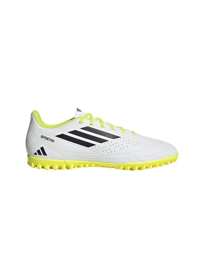 Adidas أديداس ديبورتيفو III أحذية العشب الصناعي - أبيض/أسود أساسي - Image 1