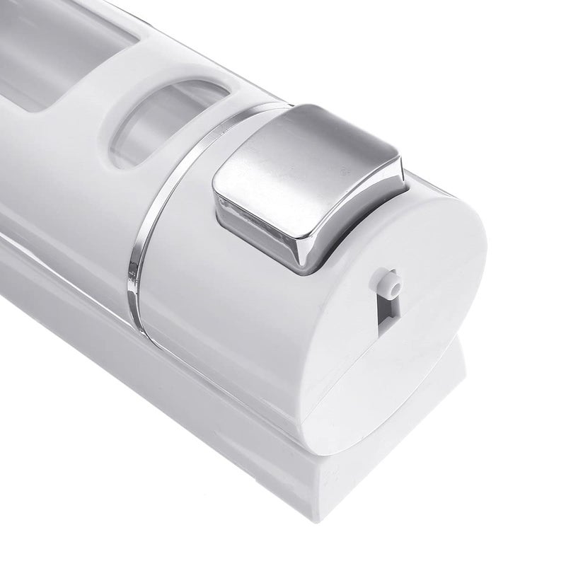 BATH GURU Multi Purpose ABS Plastic Soap Shampoo Sanitizer Conditioner Lotion Gel Dispenser for Bathroom Kitchen 400 Ml (3, Capsule White) - Image 2