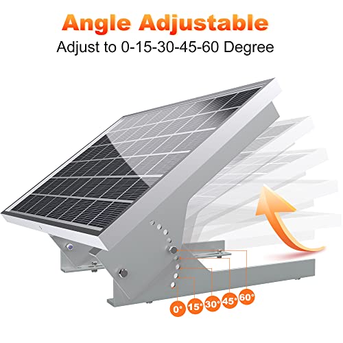 SOLPERK Solar Panel Mount - 13.8in Stand, Angle Adjustable (0-60 Degree), Mounting Brackets for 1 Solar Panel - Image 2