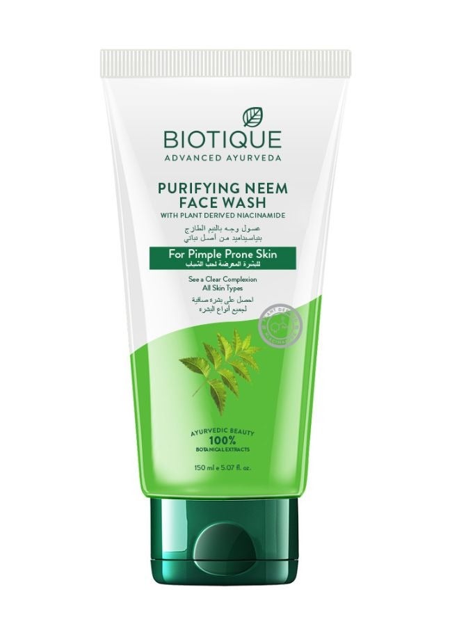 Biotique Purifying Neem Face Wash 150ml - Image 1