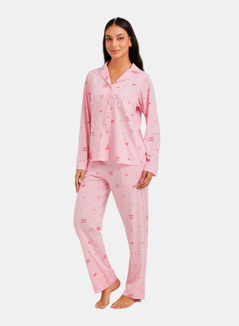 Carina Graphic Print Pyjama - Image 3